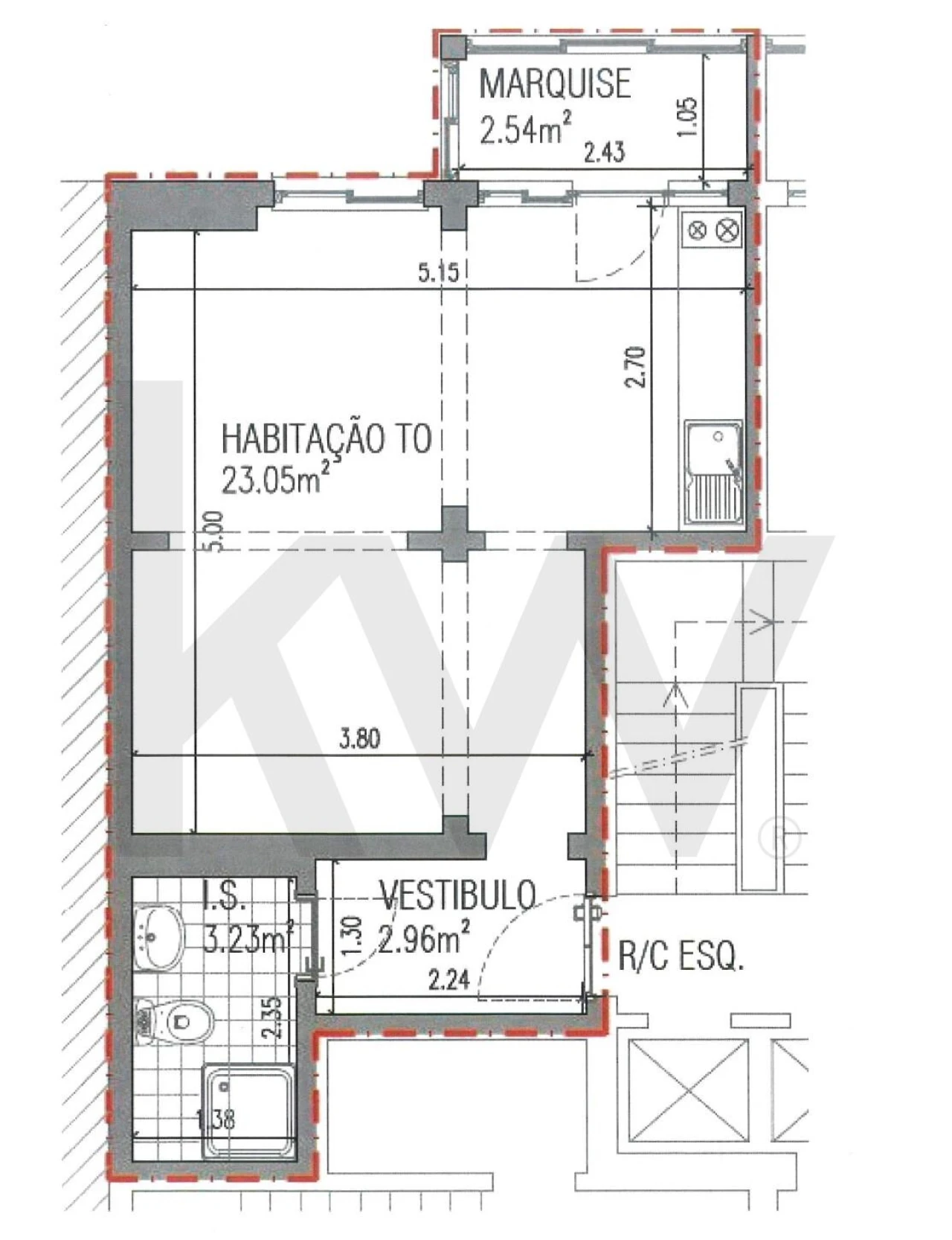 Apartamento T1 para Arrendamento em Campo de Ourique Foto 16