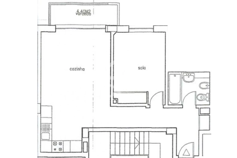 Apartamento T1 para Venda em Armação de Pera Planta 1