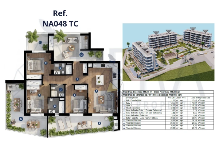 Apartamento T2 para Venda em Portimão Foto 4