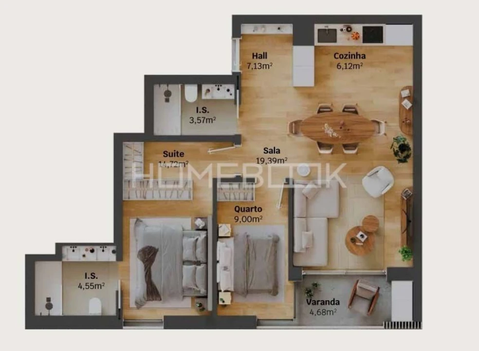 Apartamento T2 para Venda em Glória e Vera Cruz Foto 12