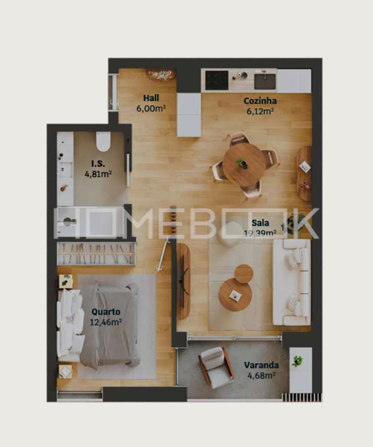Apartamento T1 para Venda em Glória e Vera Cruz Foto 10