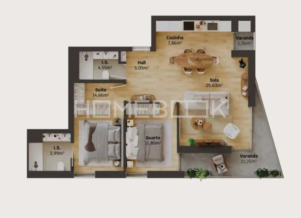 Apartamento T2 para Venda em Glória e Vera Cruz Foto 11