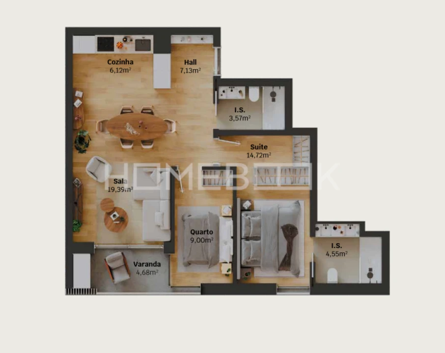 Apartamento T2 para Venda em Glória e Vera Cruz Foto 11