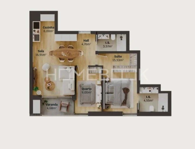 Apartamento T2 para Venda em Glória e Vera Cruz Foto 11