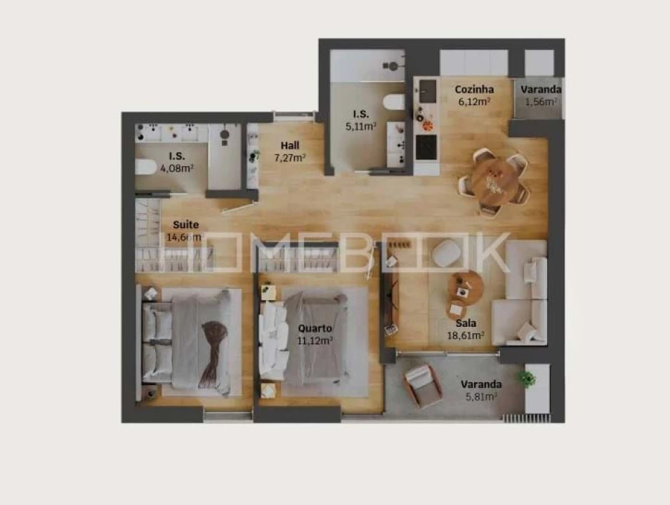 Apartamento T2 para Venda em Glória e Vera Cruz Foto 11