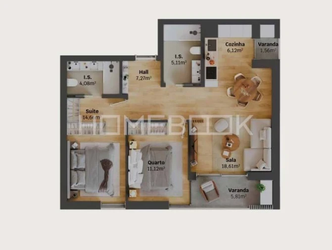 Apartamento T2 para Venda em Glória e Vera Cruz Foto 11
