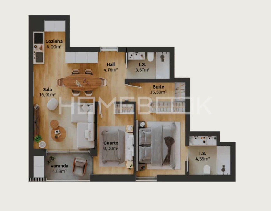 Apartamento T2 para Venda em Glória e Vera Cruz Foto 11