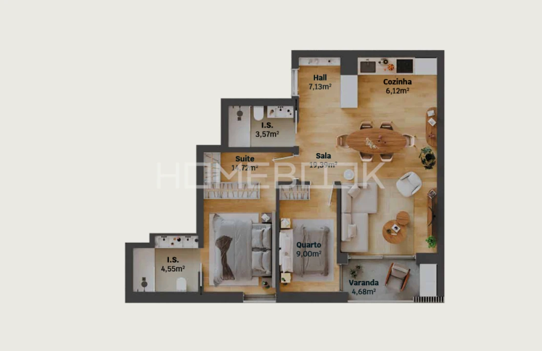 Apartamento T2 para Venda em Glória e Vera Cruz Foto 12