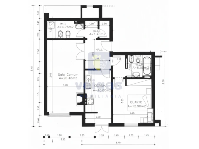Apartamento T1 para Venda em Marinha Grande Foto 22