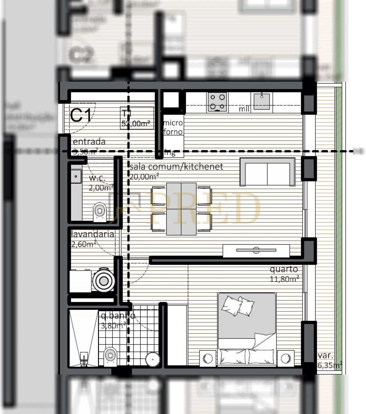 Apartamento T1 para Venda em Matosinhos e Leça da Palmeira Foto 7
