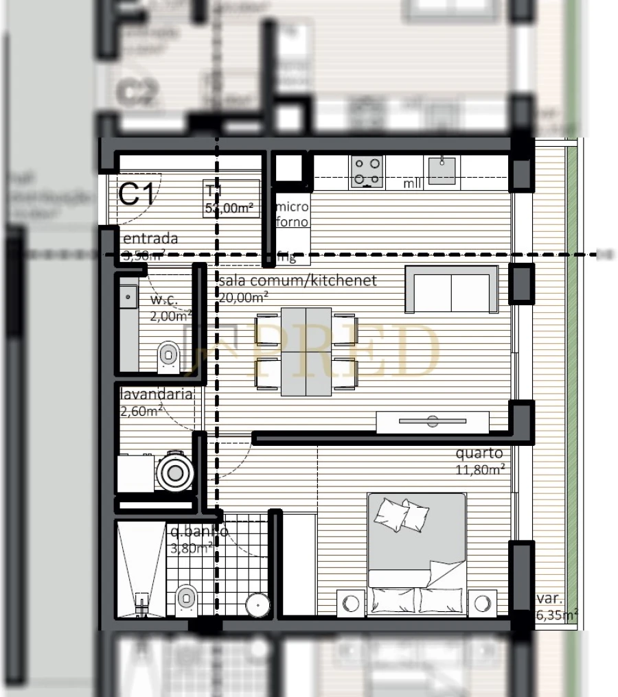 Apartamento T1 para Venda em Matosinhos e Leça da Palmeira Foto 7