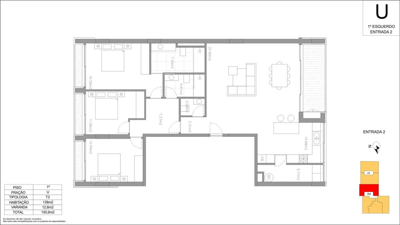 Apartamento T3 para Venda em Cedofeita, Santo Ildefonso, Sé, Miragaia, São Nicolau e Vitória Foto 17