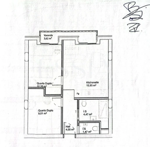 Apartamento T1 para Venda em Paranhos Planta 1