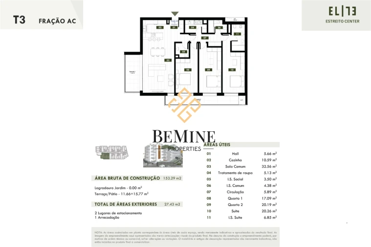 Apartamento T3 para Venda em Estreito de Camara de Lobos Foto 10
