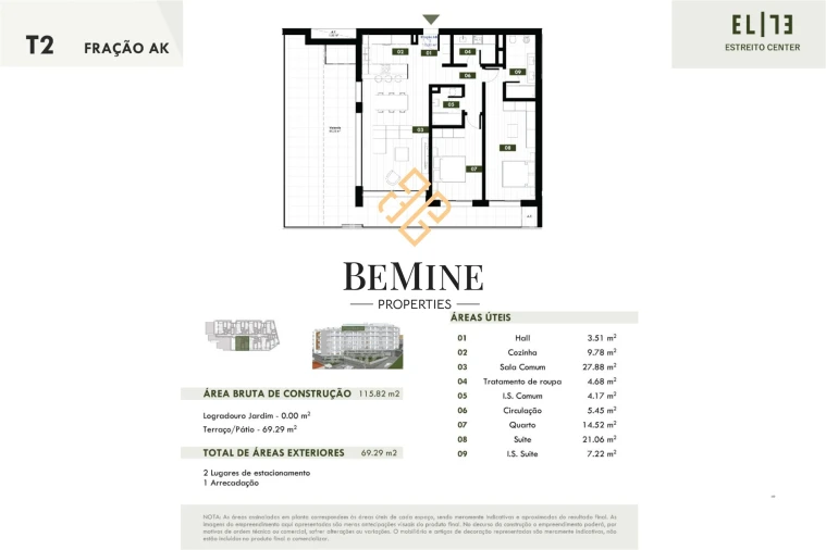 Apartamento T2 para Venda em Estreito de Camara de Lobos Foto 10