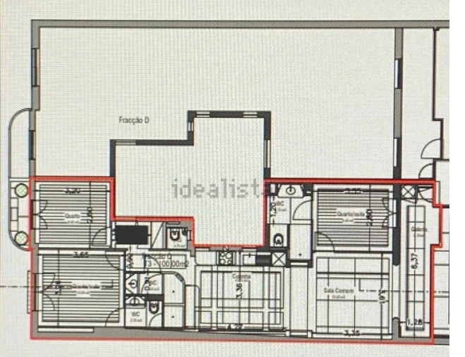 Apartamento T3 para Venda em Cedofeita, Santo Ildefonso, Sé, Miragaia, São Nicolau e Vitória Planta 1