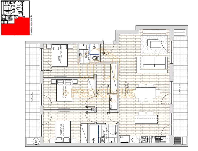 Apartamento T3 para Venda em Tavarede Foto 23