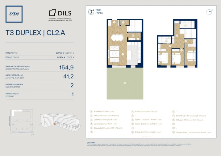 Apartamento T3 para Venda em Campanhã Planta 1