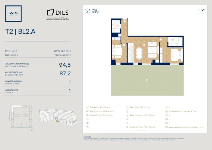 Apartamento T2 para Venda em Campanhã Planta 1