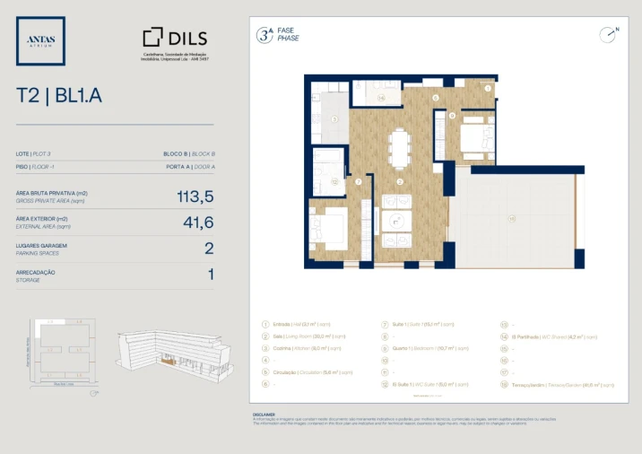 Apartamento T2 para Venda em Campanhã Planta 1