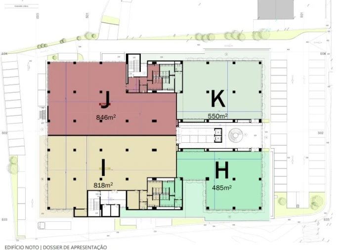 Escritório para Arrendamento em São Mamede de Infesta e Senhora da Hora Planta 2