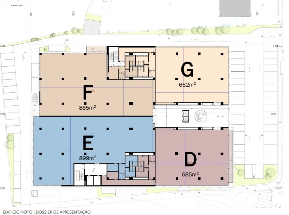Escritório para Arrendamento em São Mamede de Infesta e Senhora da Hora Planta 2