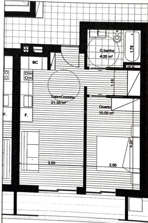 Apartamento T1 para Venda em Mafamude e Vilar do Paraíso