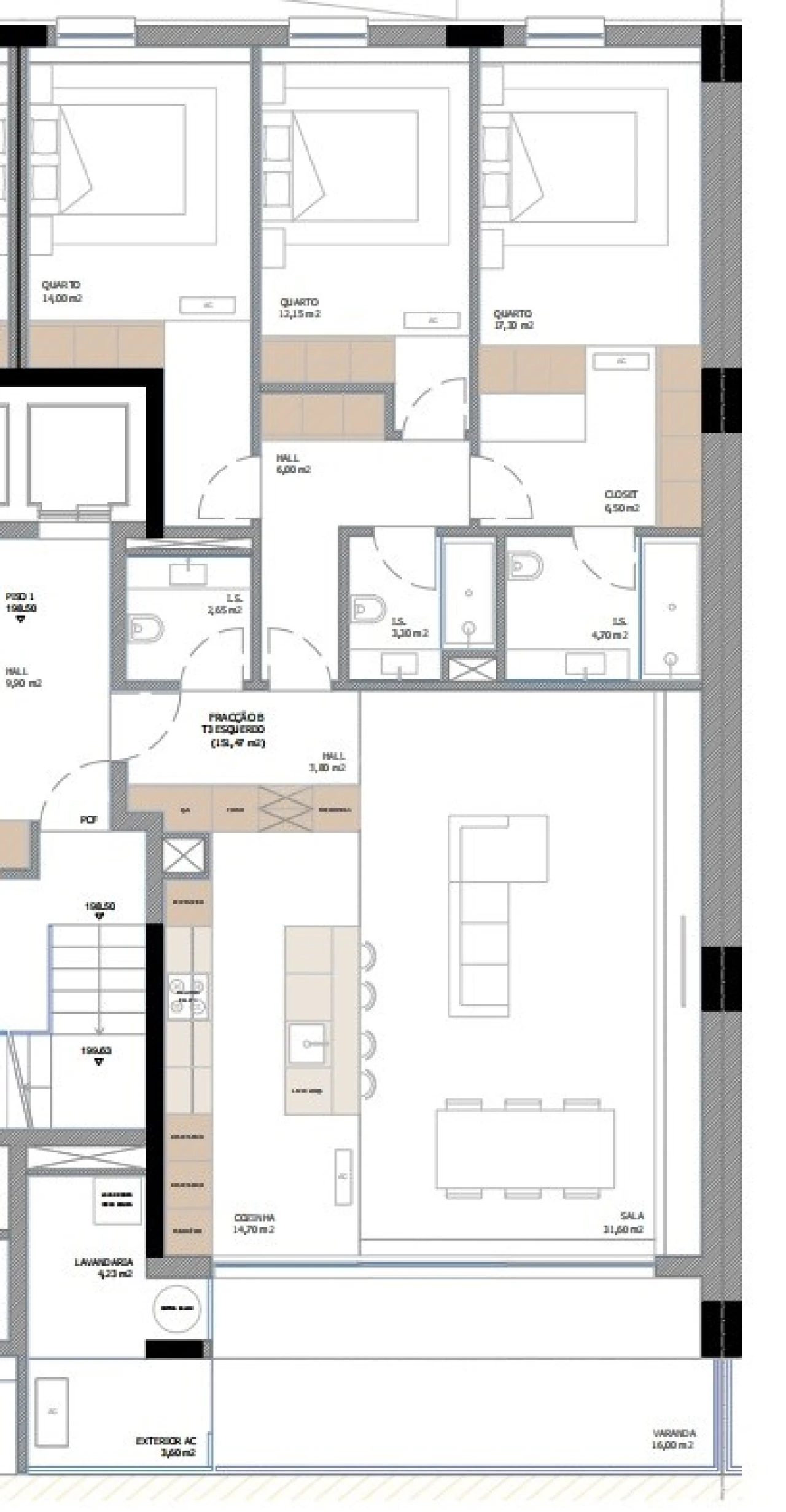 Apartamento T3 para Venda em Nogueira, Fraião e Lamaçães Foto 11