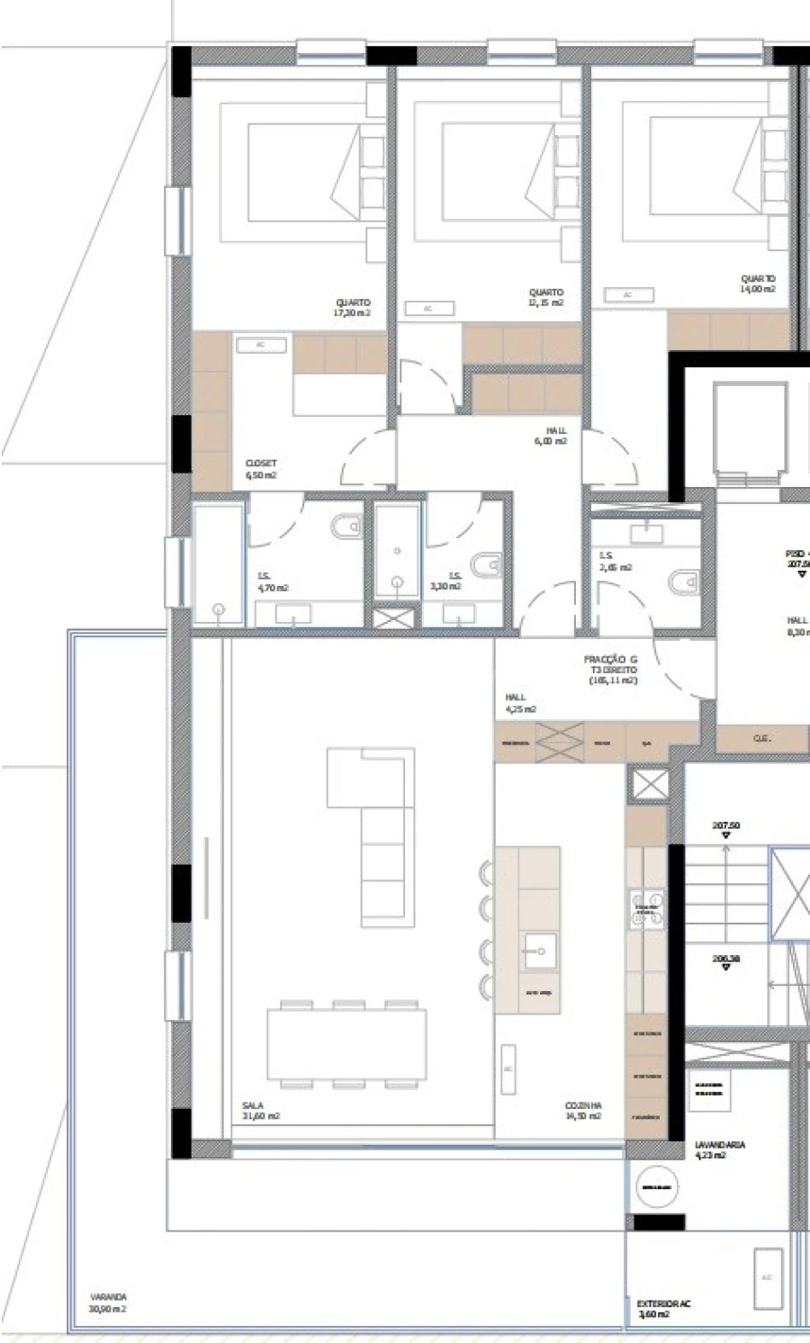 Apartamento T3 para Venda em Nogueira, Fraião e Lamaçães Foto 11