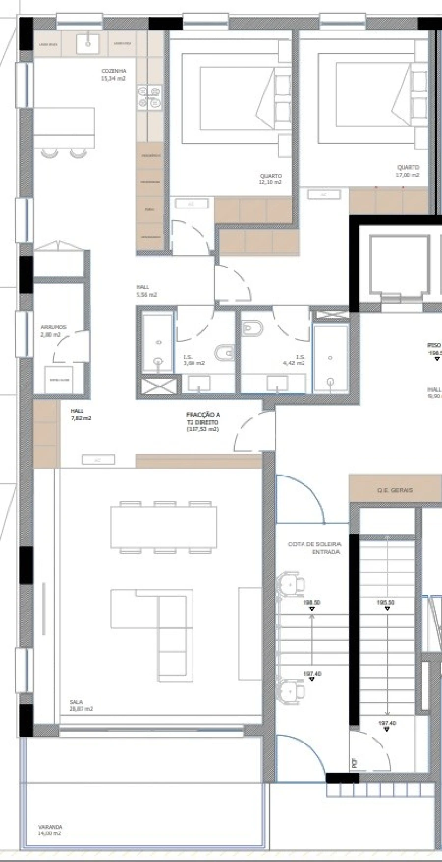 Apartamento T2 para Venda em Nogueira, Fraião e Lamaçães Foto 11