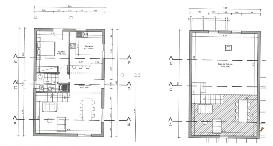 Moradia T2 para Venda em Silveira Planta 1