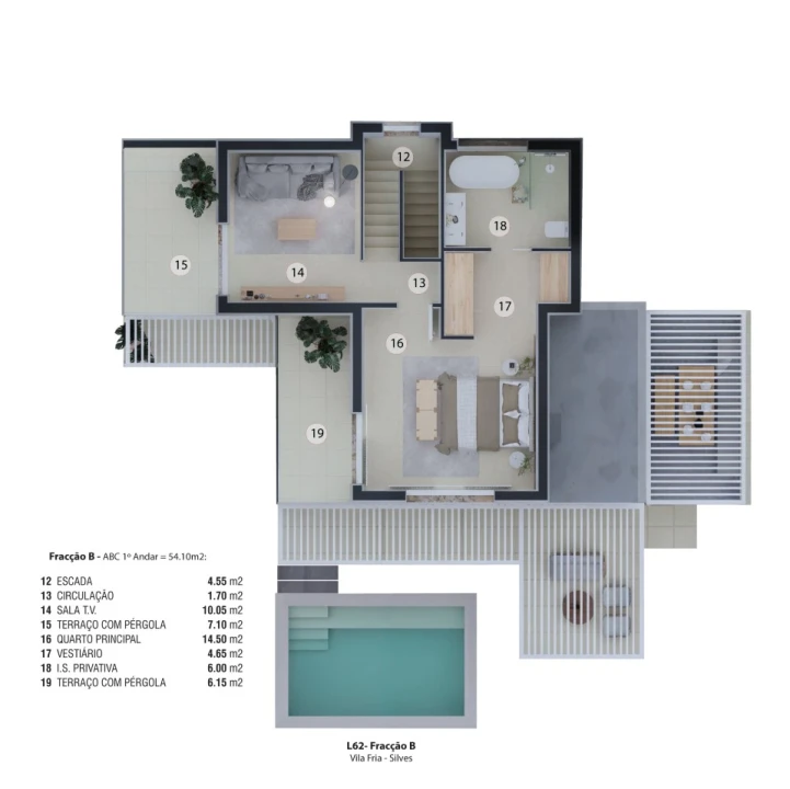 Moradia T2 para Venda em Silves Planta 2