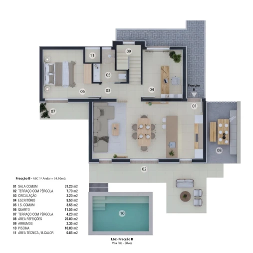Moradia T2 para Venda em Silves Planta 1