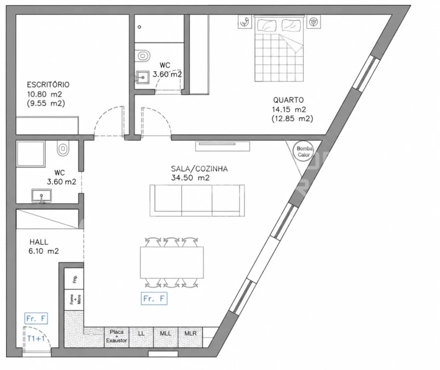 Apartamento T1 para Venda em Esgueira Foto 11
