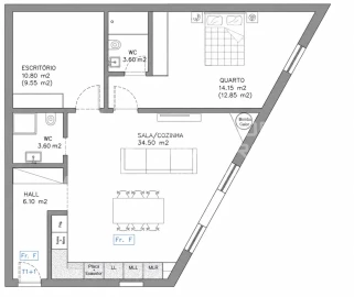 Apartamento T1 para Venda em Esgueira