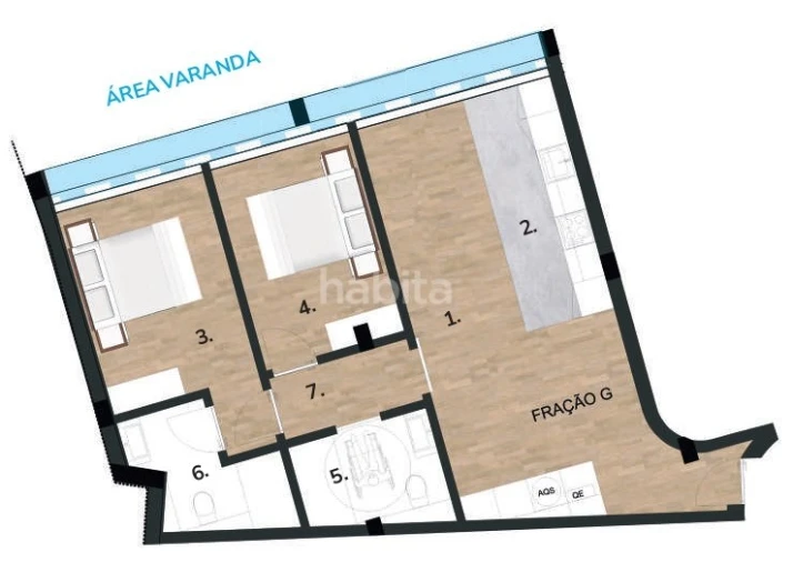 Apartamento T2 para Venda em Sines Foto 7