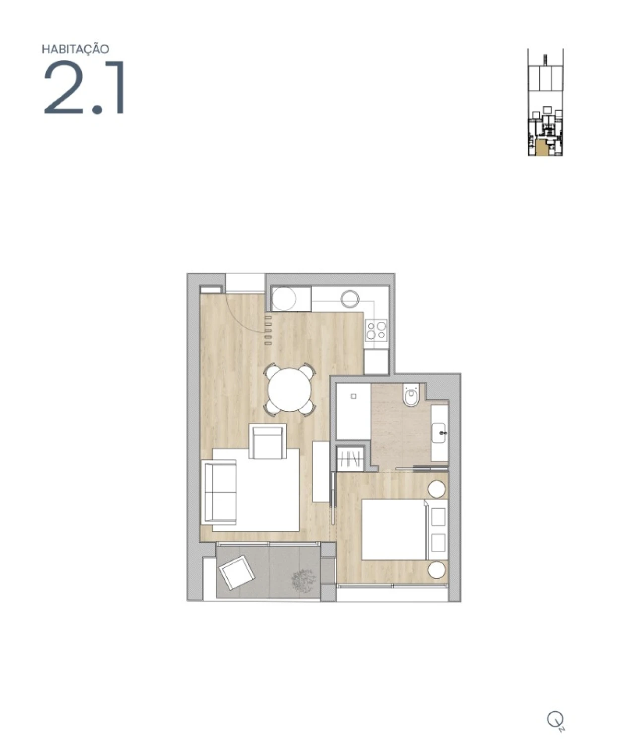 Apartamento T1 para Venda em Cedofeita, Santo Ildefonso, Sé, Miragaia, São Nicolau e Vitória Foto 7