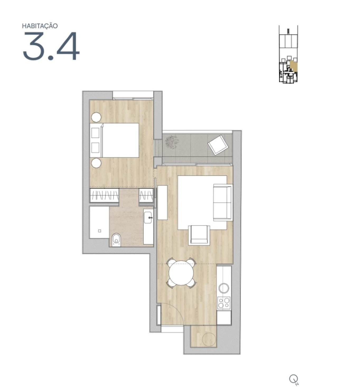 Apartamento T1 para Venda em Cedofeita, Santo Ildefonso, Sé, Miragaia, São Nicolau e Vitória Foto 10