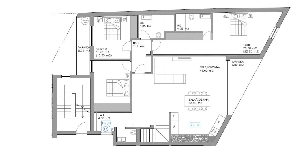 Apartamento T3 para Venda em Esgueira Planta 1