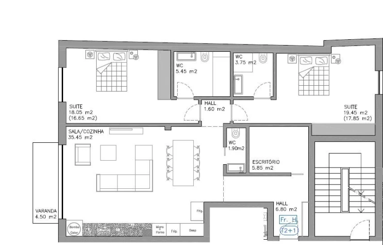 Apartamento T3 para Venda em Esgueira Planta 1