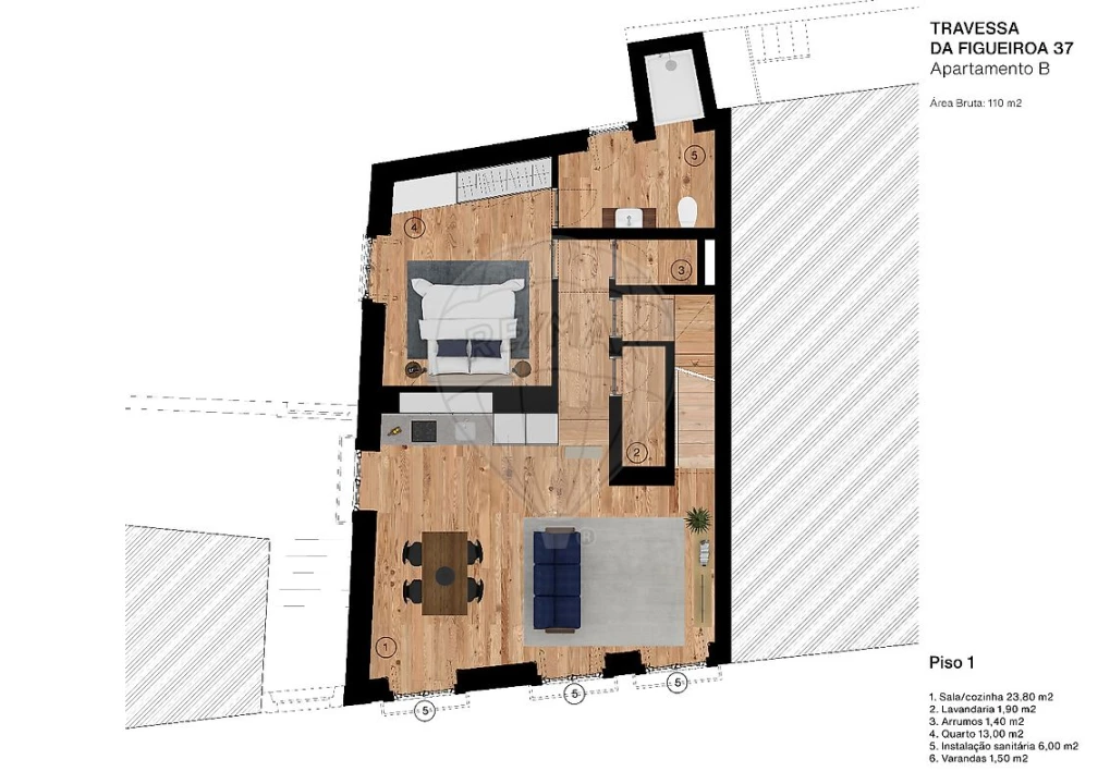 Apartamento T2 para Venda em Cedofeita, Santo Ildefonso, Sé, Miragaia, São Nicolau e Vitória Foto 31