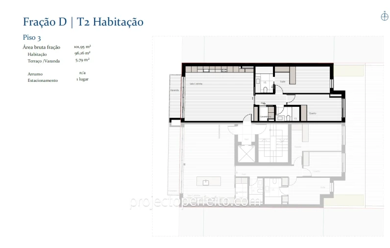 Apartamento T2 para Venda em Espinho Foto 9
