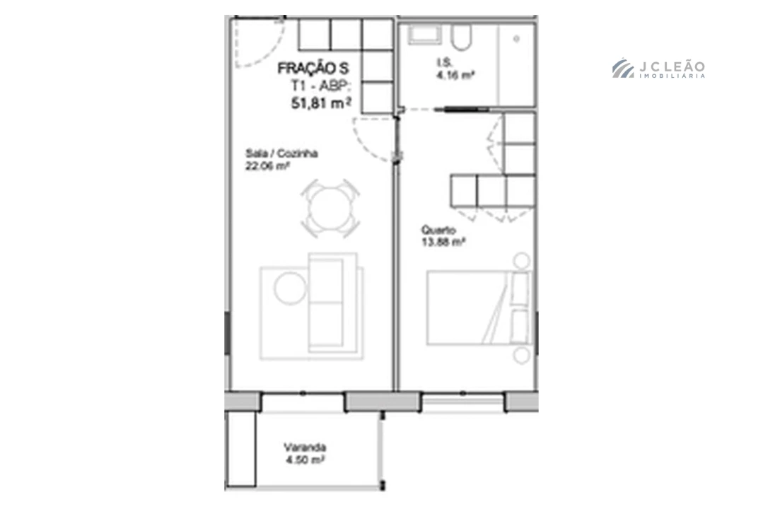 Apartamento T1 para Venda em Paranhos Foto 7