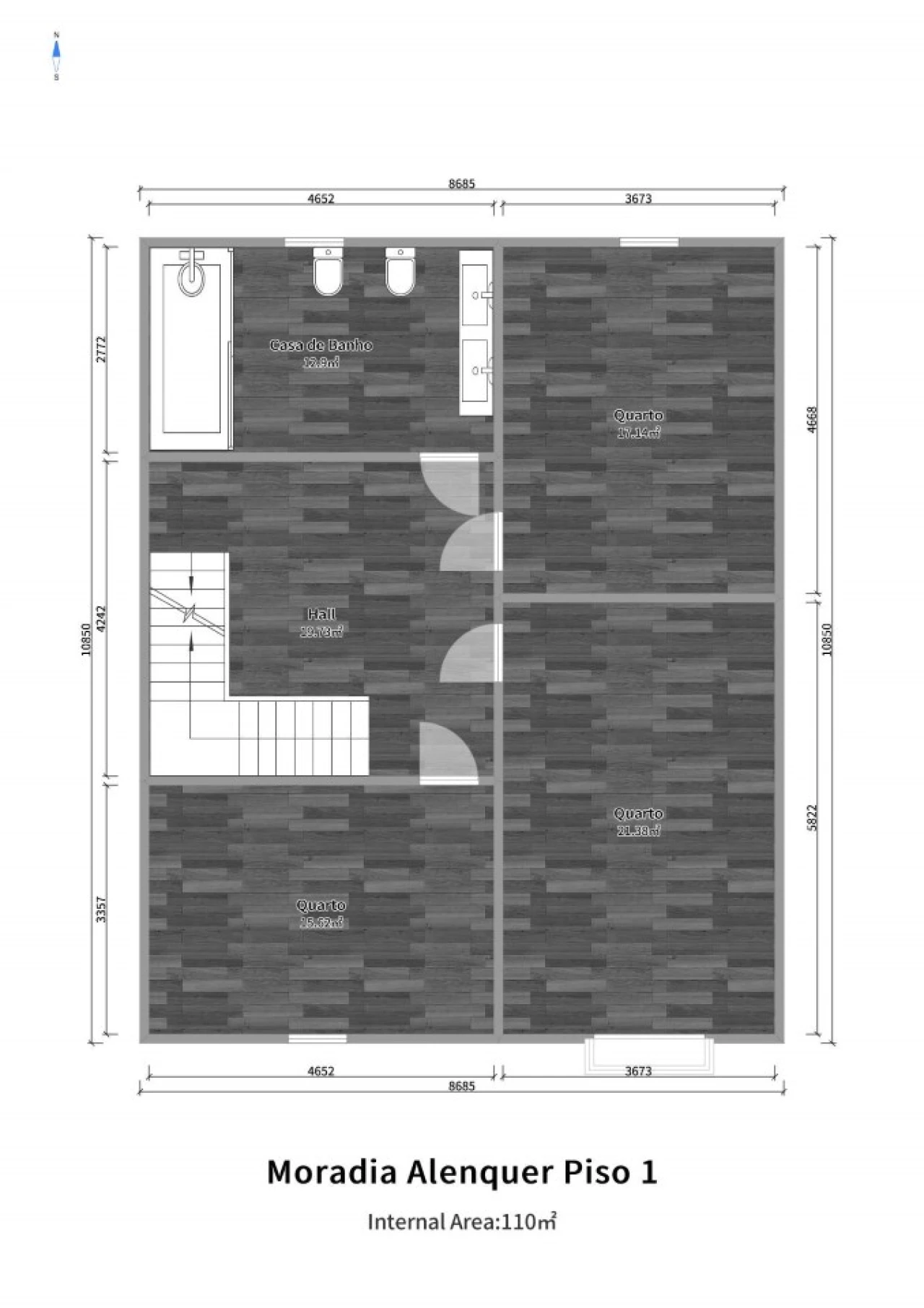 Moradia T5 para Venda em Alenquer (Santo Estêvão e Triana) Planta 2