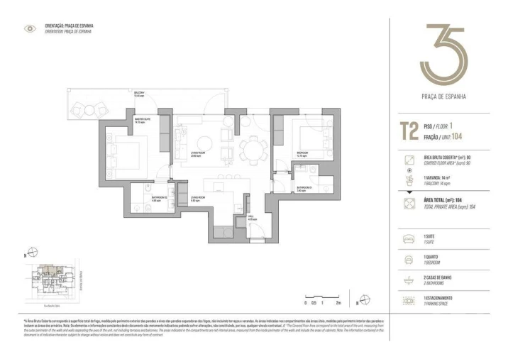 Apartamento T2 para Arrendamento em Campolide Foto 23