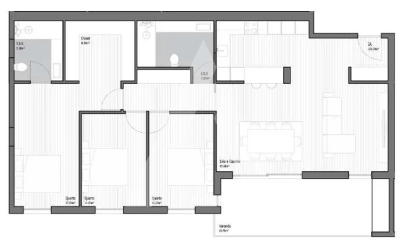 Apartamento T3 para Venda em Poiares (Santo Andre) Foto 17