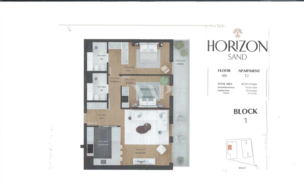 Apartamento T2 para Venda em Quarteira Foto 14
