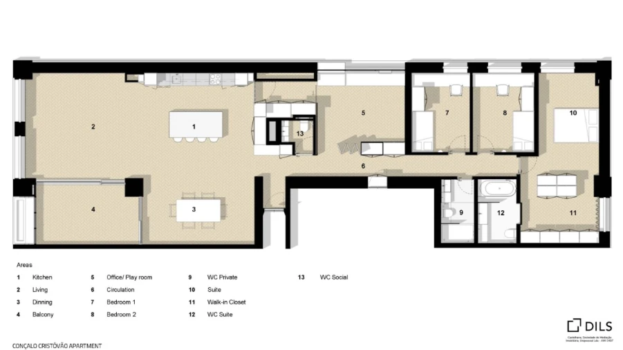 Apartamento T4 para Venda em Cedofeita, Santo Ildefonso, Sé, Miragaia, São Nicolau e Vitória Planta 1