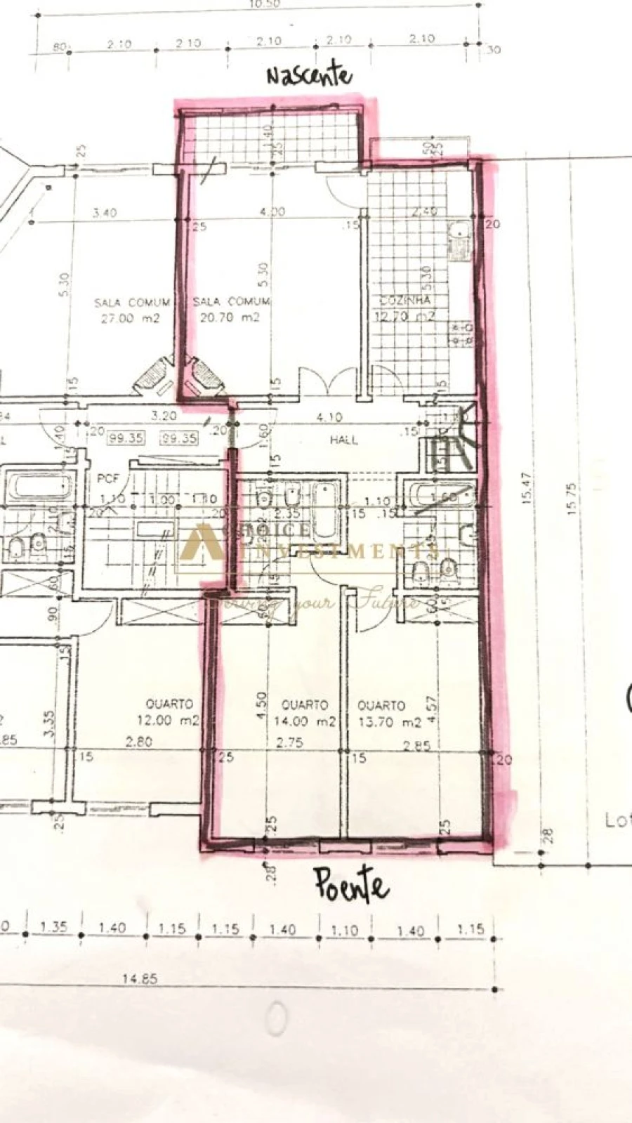 Apartamento T3 para Venda em Carcavelos e Parede Foto 44