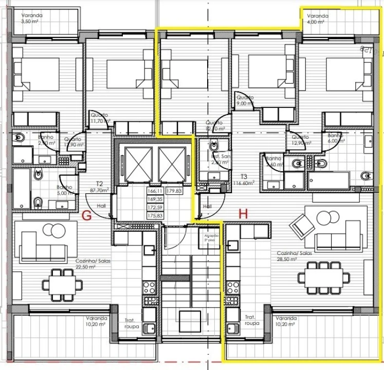 Apartamento T3 para Venda em Fânzeres e São Pedro da Cova Foto 2